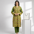 2 Piece Green Winter Unstitch Khaddar